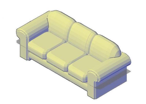 3-sitziges Sofa