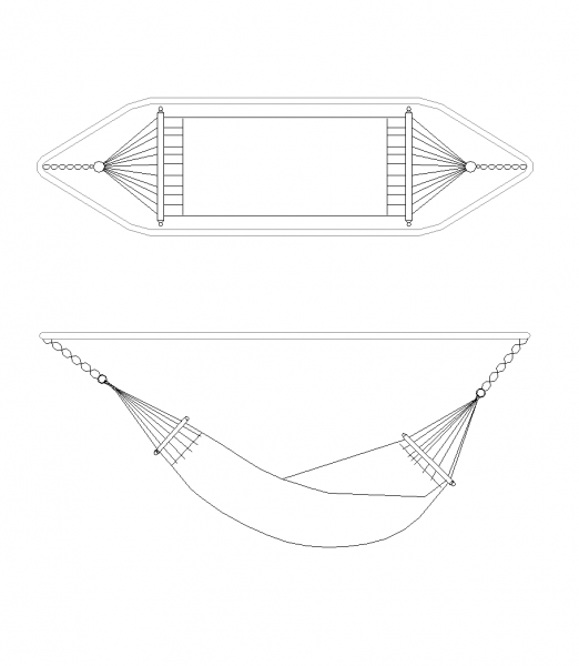 Hammock CAD-Zeichnung