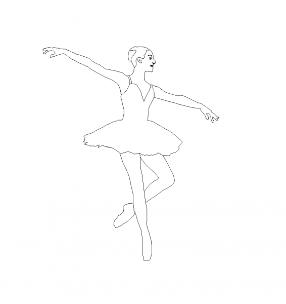 Ballerina CAD dwg 