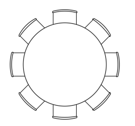 Dining table plan dwg