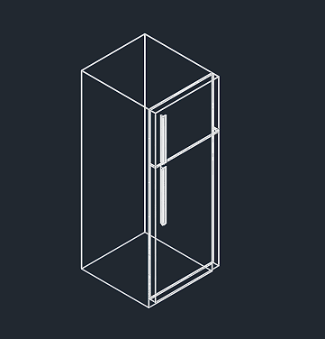 Refrigerator 3d dwg