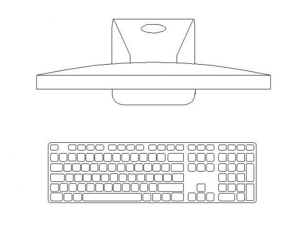 Monitor y teclado