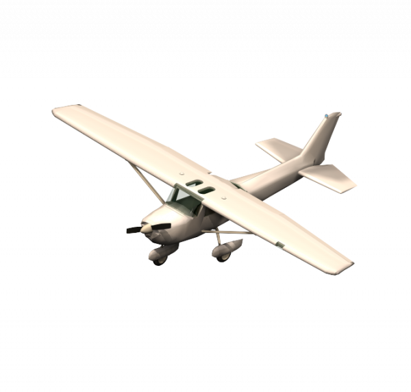 Cessna aircraft 3DS Max model