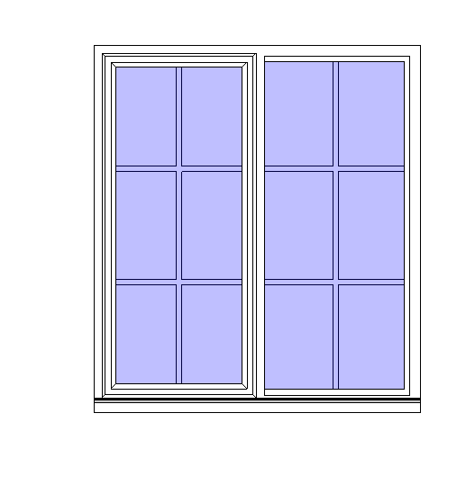 Window Built-in Wall Revit Family 3