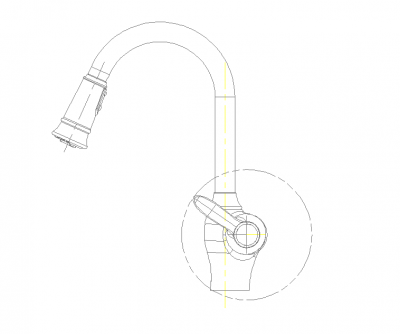 Kitchen mixer tap dwg download CADblocksfree Thousands of free CAD