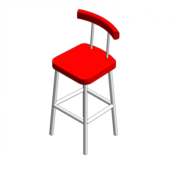 Bar stool 3DS Max model 