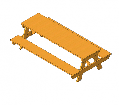 3D Revit Picnic Table CADBlocksfree Thousands of free CAD blocks