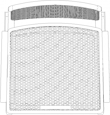 1034mm Depth Rattan Made Laundry Basket Elevation dwg Drawing Thousands of free CAD blocks