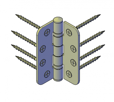 3D CAD Butt Hinge CADBlocksfree Thousands of free CAD blocks