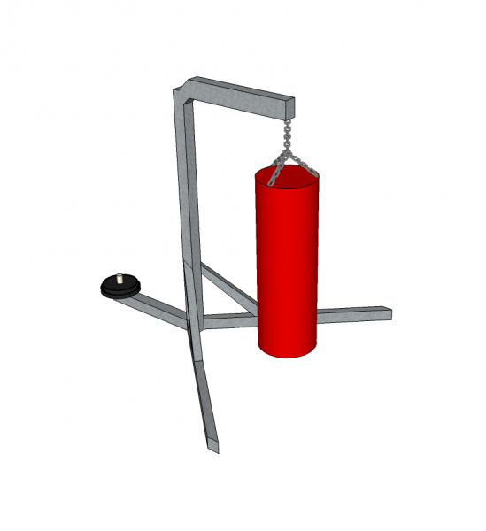 Heavy bag with stand sketchup model