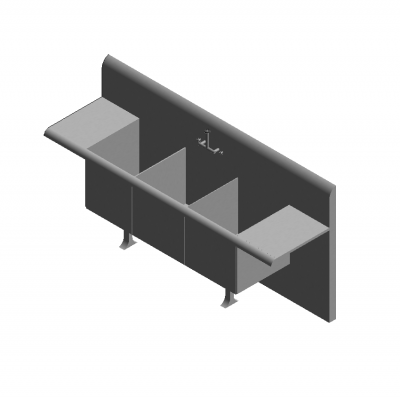 3D Revit Commercial Utility Sink CADBlocksfree Thousands of free
