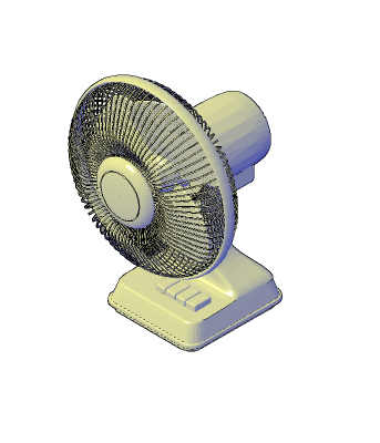 Desk fan 3D CAD models CADblocksfree Thousands of free AutoCAD drawings