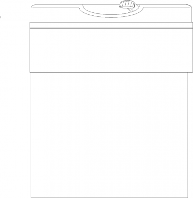 776mm Height Hair Washing Chair Front Elevation dwg Drawing Thousands
