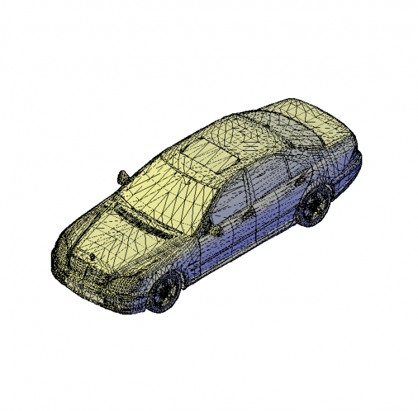 Mercedes S65 3D CAD dwg