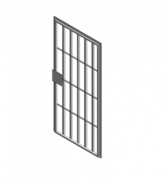 дверь решетки Revit модель