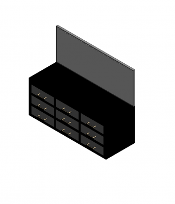 Bedroom dresser Revit model CADblocksfree Thousands of free CAD blocks