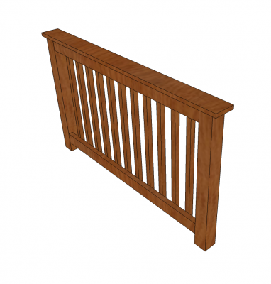 Decking handrail Skecthup model Thousands of free CAD blocks