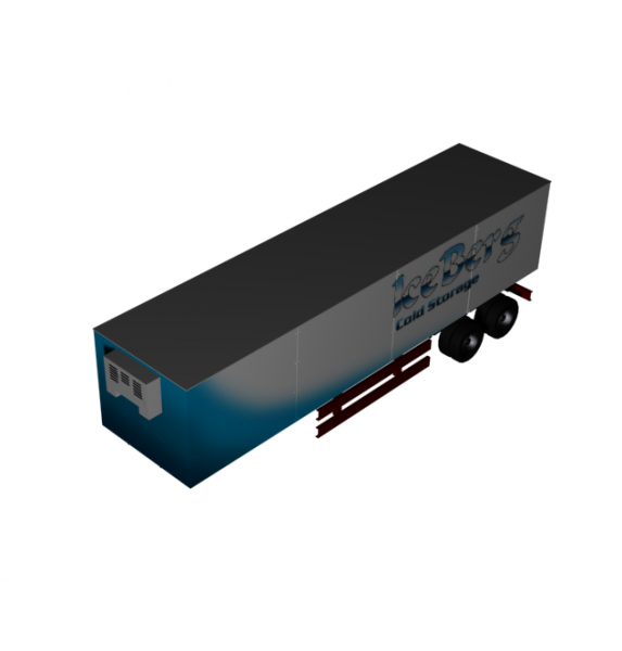 Lorry trailer 3ds max model