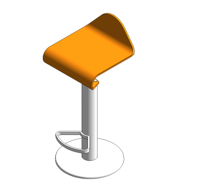 Low back bar stool Revit family Thousands of free CAD blocks