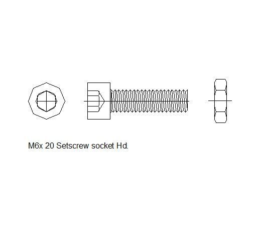 Hex Bolt Set screw (single1)