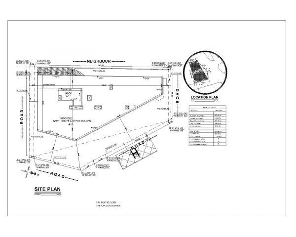 Fire Fighting System Site Location Plan Dwg Cad Blocks Free