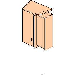 HamiltonSorter_Modular Casework Wall Cabinet Open Corner revit