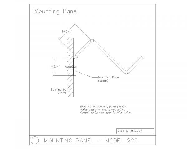 Bi-folding Metal Doors mounting panel
