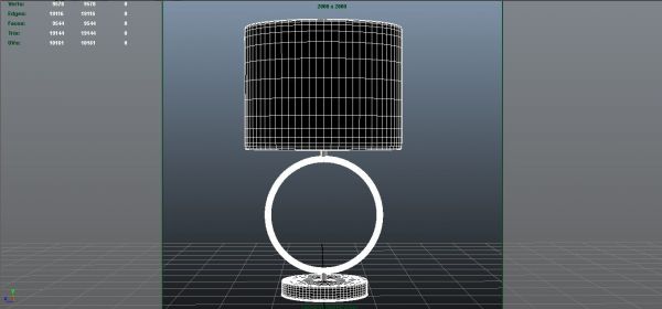 Lâmpada de mesa coleção de modelos 3D Max