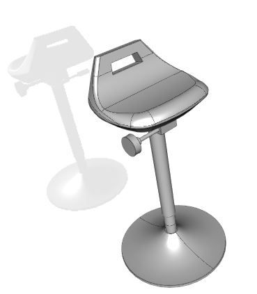 回転式作業椅子Solidworksファイル