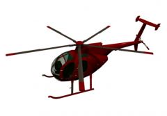 Modello di elicottero 3DS Max