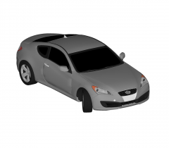 Модель Hyundai genesis coupe Sketchup