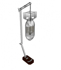 Custom floor lamp sketchup model