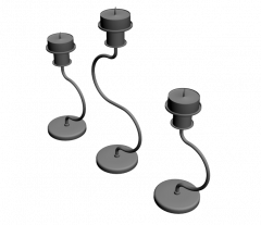 Candle Holders 3d max block