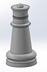 Chess Queen Solidworks File