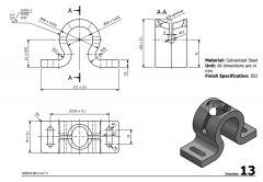 3 & 5 Axis CNC Machinable 2D CAD Drawing 13