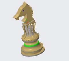 Chess Knight 3D Creo Model