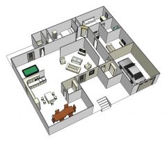 House Interior Design Modello di Sketchup