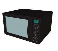 Black Microwave revit model