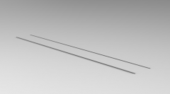 Autodesk Inventor 3D CAD Model of Precision shaft L2100      D5(mm)