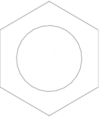 18mm Hexagon Head Bolt dwg Drawing