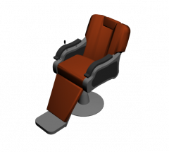 Cabeleireiros cadeira 3d max modelo