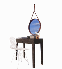  Mesh chair and  table with hanging mirror revit family