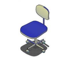 Operators Chair 3D DWG 