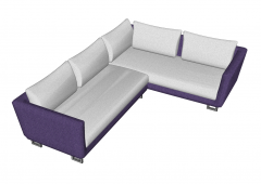 Esquina modelo de SketchUp sofá