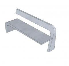 Cantilever bench SKP model