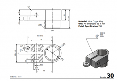 3 & 5 Axis CNC Machinable 2D CAD Drawing 30