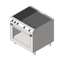 Griddle oven combo Revit family 