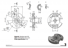 3 & 5 Axis CNC Machinable 2D CAD Drawing 3
