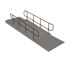 1 in 12 access ramp Sketchup model