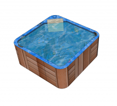 Outdoor hot tub Sketchup model